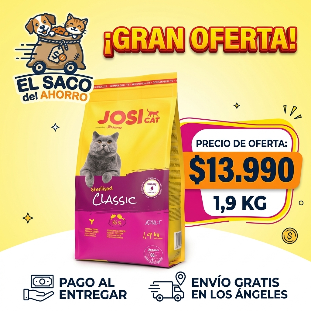 JOSICAT ESTERILIZADO 1,9 KG