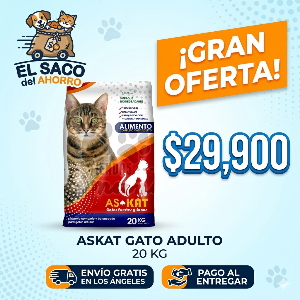 ASKAT ADULTO GATO X 20 KG