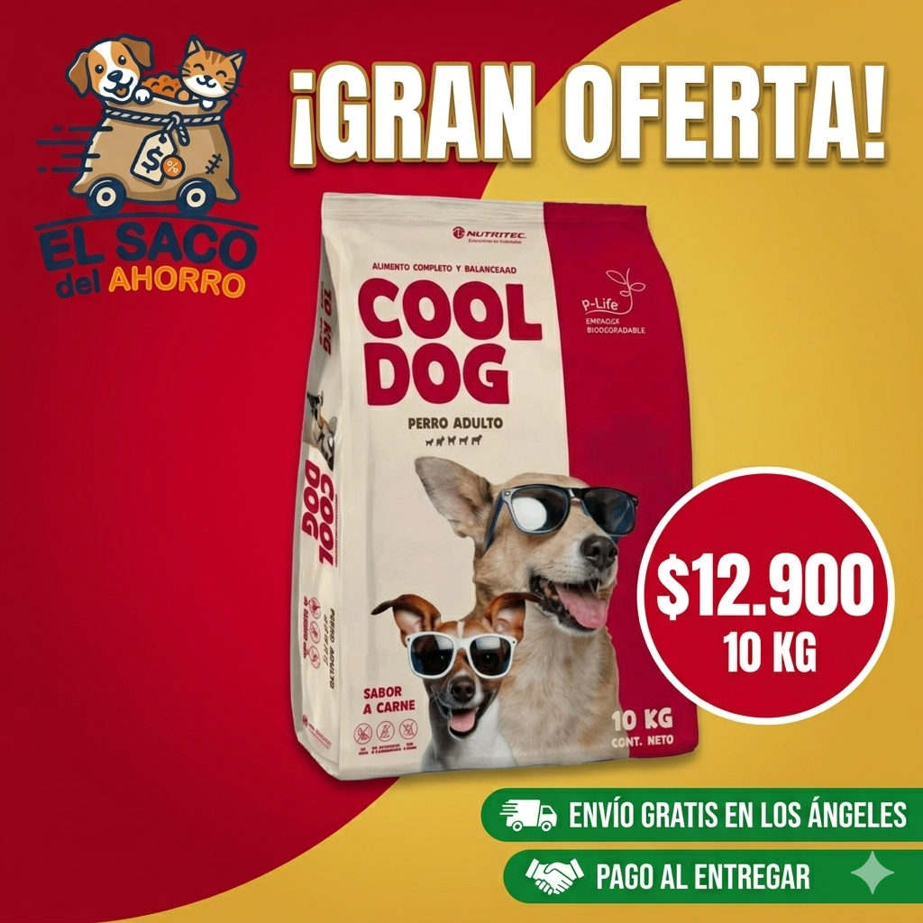 COOL DOG CARNE X 10 KG