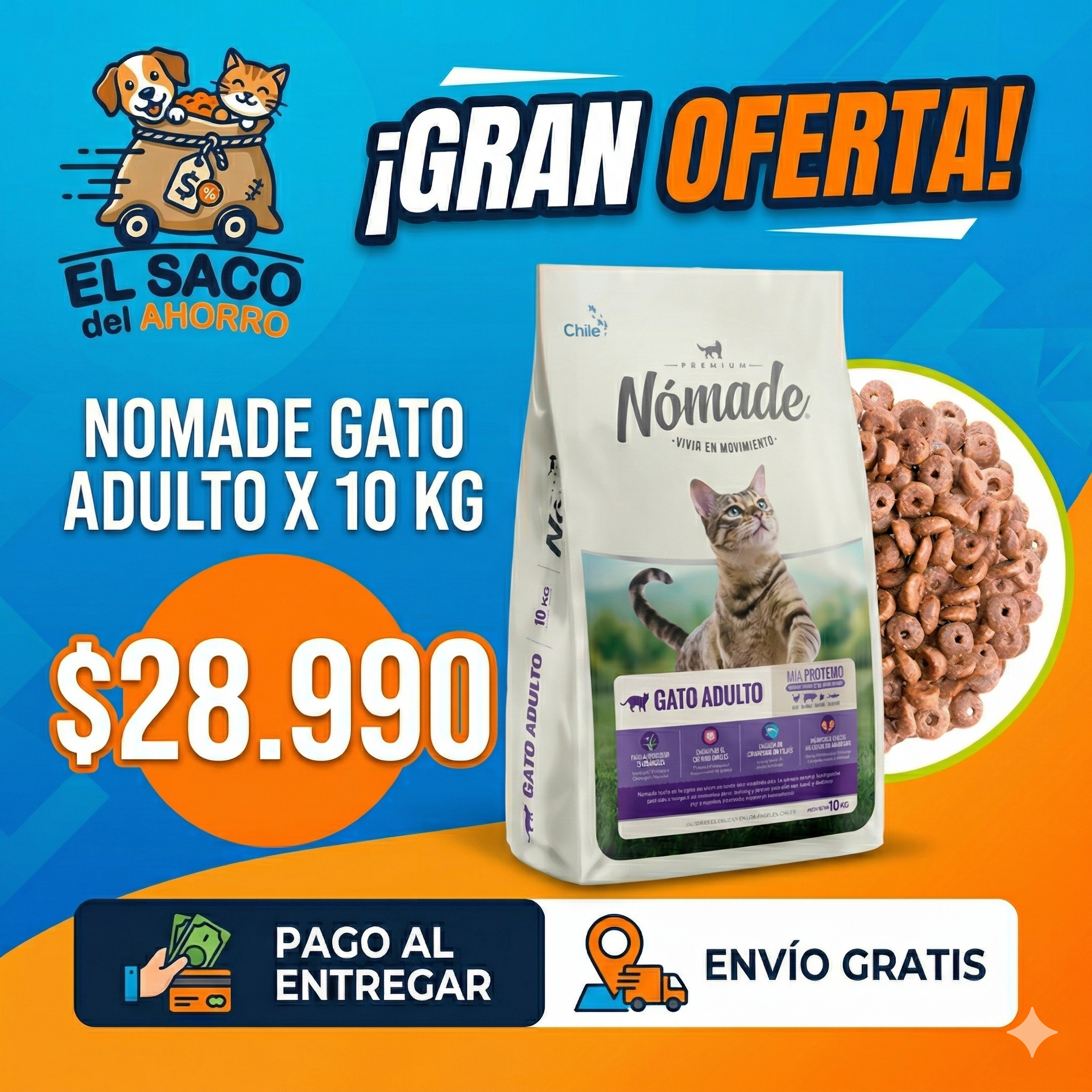 NOMADE GATO X 10 KG