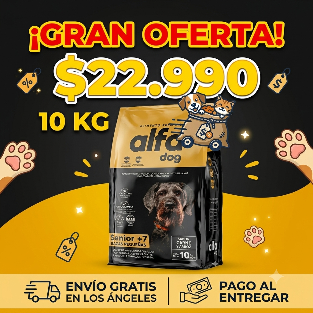 ALFA DOG SENIOR RAZAS PEQUEÑAS 10 KG