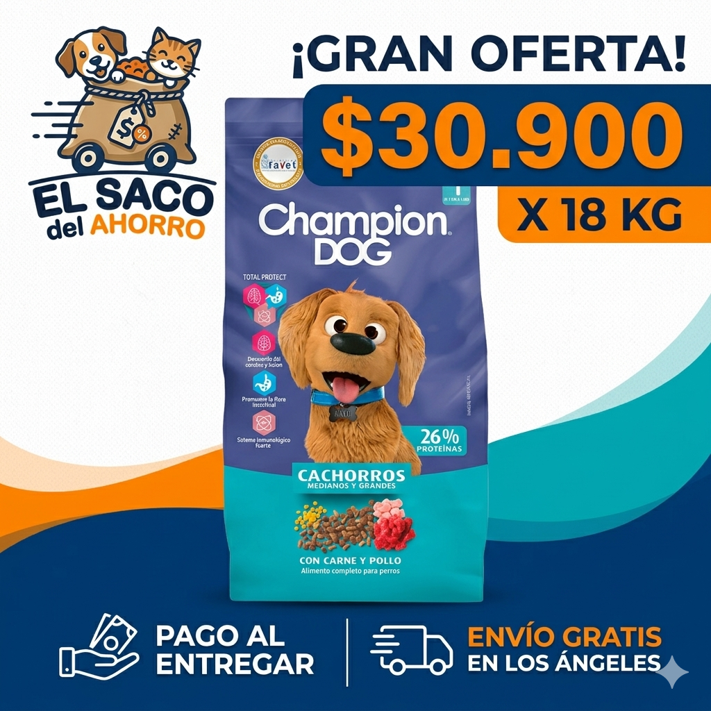 CHAMPION DOG CACHORRO X 18 KG